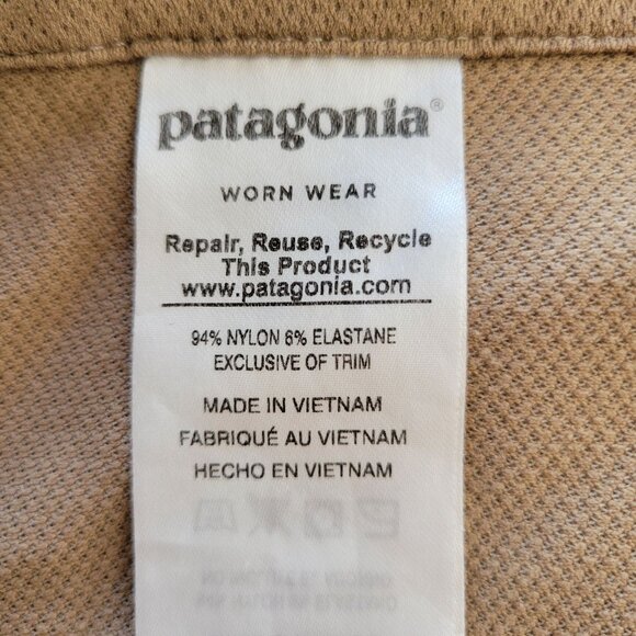 Patagonia Transit Traveller Pants Khaki Size 8 - Picture 13 of 13